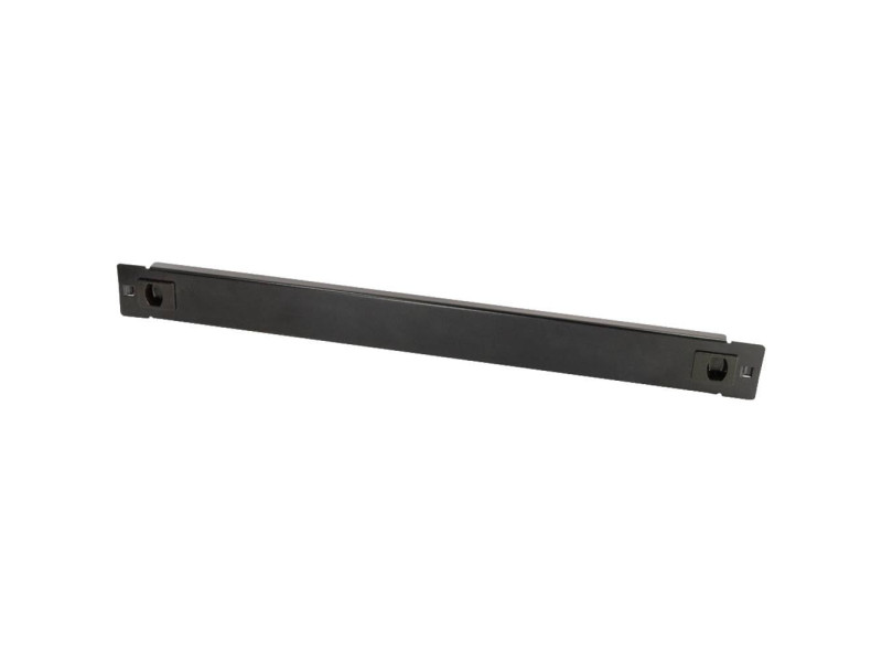 LogiLink Panneau plein 19', 1 U, en métal, noir (RAL9005)
