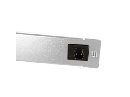 LogiLink Panneau plein 19', 1 U, en métal, gris (RAL7035)