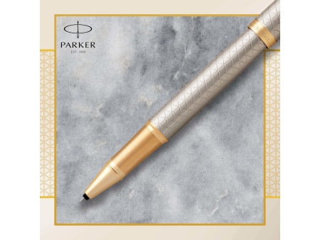 PARKER Stylo roller IM PREMIUM Argent Chaud G.T.