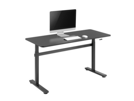 LogiLink Bureau assis-debout, (L)1.400 mm, noir