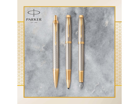 PARKER Stylo roller IM PREMIUM Argent Chaud G.T.
