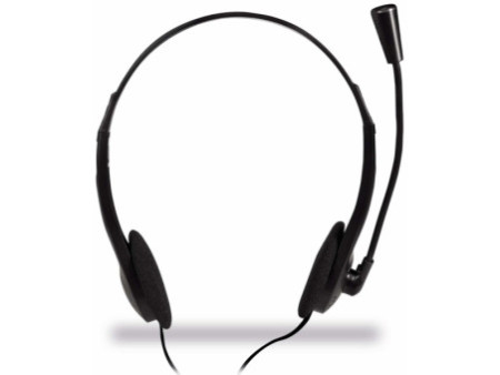 LogiLink Casque stéréo, avec micro, noir
