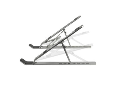 LogiLink Support pour ordinateur portable, pliable, argent