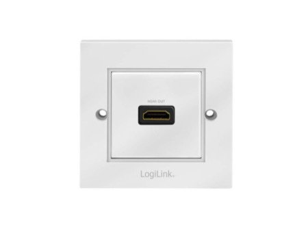 LogiLink Plastron HDMI, femelle HDMI - femelle HDMI, blanc