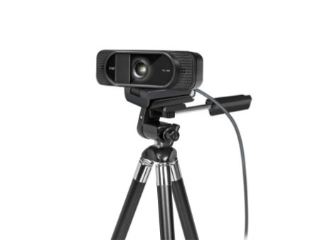LogiLink Webcam USB Full HD avec micro double, noir