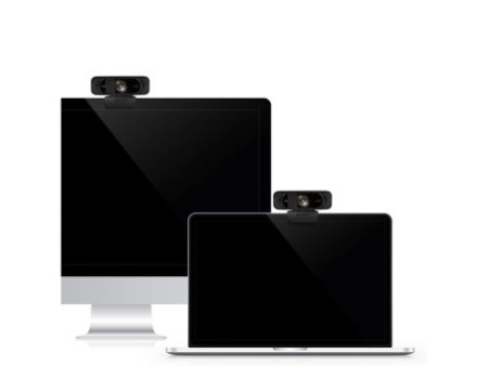 LogiLink Webcam USB Full HD avec micro double, noir