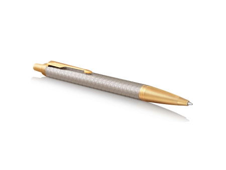 PARKER Stylo à bille rétractable IM PREMIUM Argent Chaud G.T