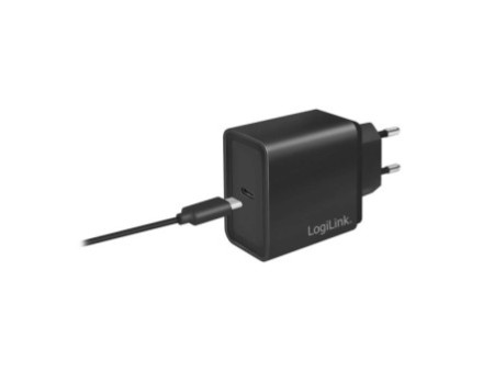 LogiLink Chargeur secteur USB, 1x USB-C PD, 18 watt, noir