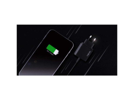 LogiLink Chargeur secteur USB, 1x USB-C PD, 18 watt, noir