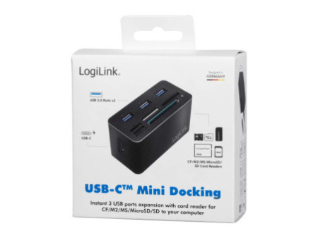 LogiLink Mini station d'accueil USB 3.2 (Gen 1), 8 ports
