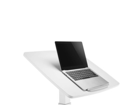 LogiLink Poste de travail assis/debout, sur roulettes, blanc
