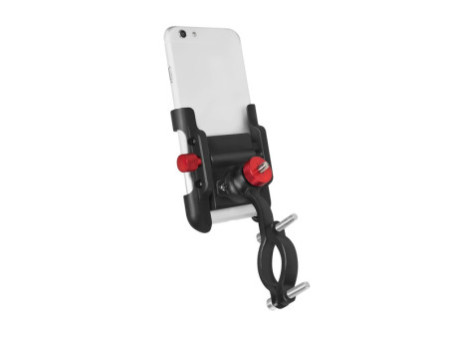 LogiLink Support de smartphone pour vélo, droit, noir/rouge