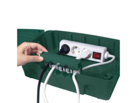 LogiLink Boîtier pour bloc électrique multiprise, vert