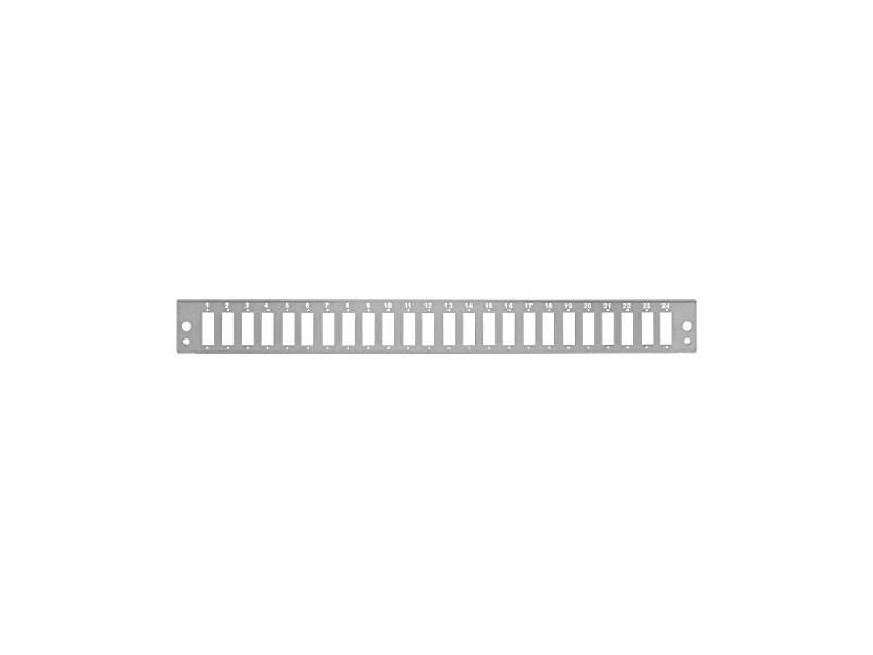 LogiLink Façade pour tiroir optique 19' 24 ports, gris clair