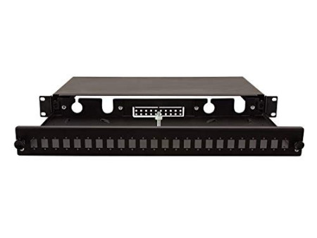 LogiLink Cassette d'épissurage 19', tiroir vide, noir