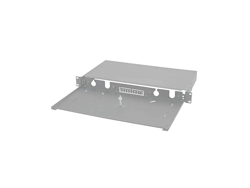 LogiLink Cassette d'épissurage 19', tiroir vide, gris clair