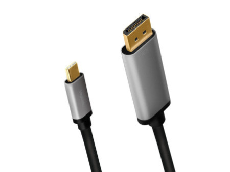 LogiLink Câble USB, fiche mâle USB-C-mâle DP, 1,8 m