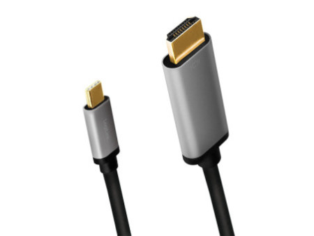 LogiLink Câble USB, fiche mâle USB-C-mâle HDMI-A, 1,8 m