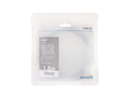 LogiLink Câble USB, fiche mâle USB-C-mâle HDMI-A, 1,8 m