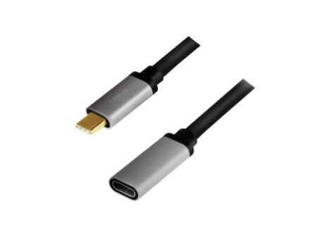 LogiLink Câble de rallonge USB 3.2, noir/gris, 0,5 m
