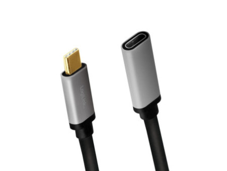 LogiLink Câble de rallonge USB 3.2, noir/gris, 0,5 m
