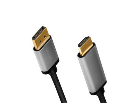 LogiLink Câble DispolayPort - HDMI, 2,0 m, noir/gris