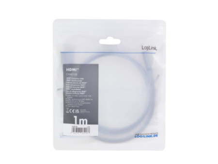LogiLink Câble HDMI 2.0, fiche mâle A - mâle A, 1,0 m