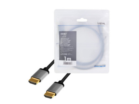 LogiLink Câble HDMI 2.0, fiche mâle A - mâle A, 1,0 m