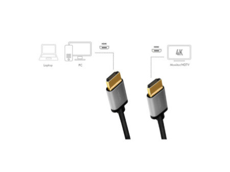 LogiLink Câble HDMI 2.0, fiche mâle A - mâle A, 2,0 m