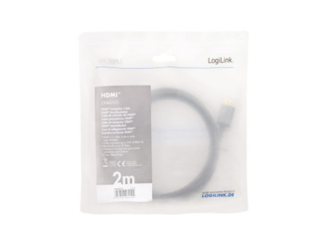 LogiLink Câble HDMI 2.0, fiche mâle A - mâle A, 2,0 m
