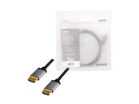 LogiLink Câble HDMI 2.0, fiche mâle A - mâle A, 2,0 m