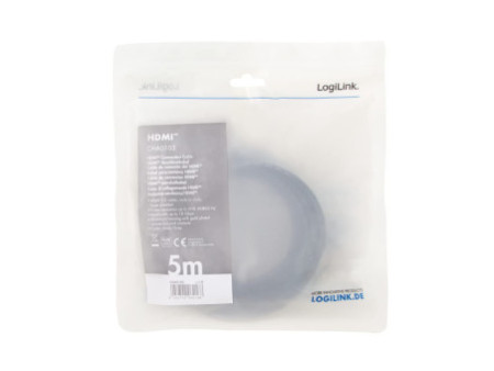 LogiLink Câble HDMI 2.0, fiche mâle A - mâle A, 5,0 m