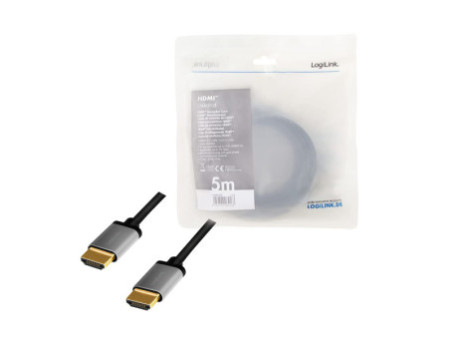 LogiLink Câble HDMI 2.0, fiche mâle A - mâle A, 5,0 m