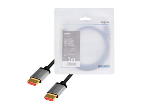 LogiLink Câble HDMI 2.1, fiche mâle A - mâle A, 1,0 m