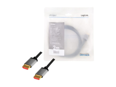 LogiLink Câble HDMI 2.1, fiche mâle A - mâle A, 2,0 m