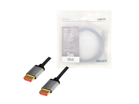 LogiLink Câble HDMI 2.1, fiche mâle A - mâle A, 3,0 m