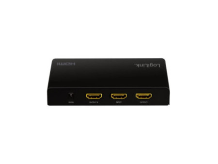 LogiLink Distributeur HDMI 4K/60 Hz Downscaler, 2 ports,noir