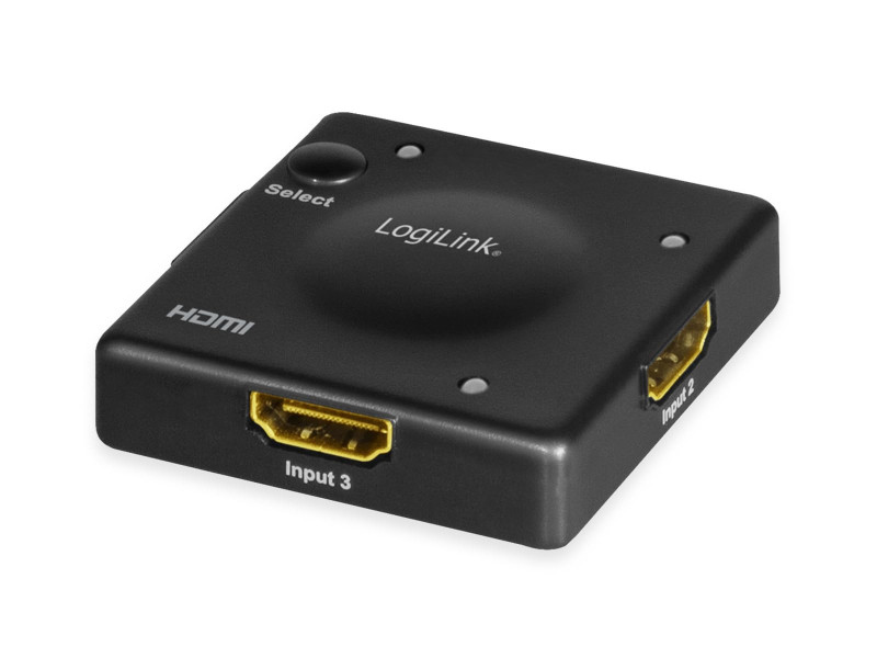 LogiLink Mini commutateur HDMI Full HD, 3 ports, noir