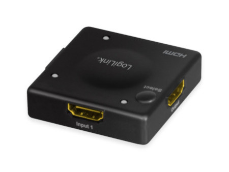 LogiLink Mini commutateur HDMI Full HD, 3 ports, noir