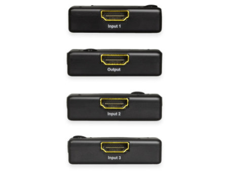 LogiLink Mini commutateur HDMI Full HD, 3 ports, noir