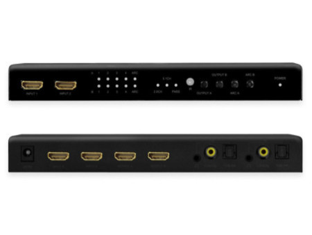 LogiLink Commutateur HDMI Matrix 4K/60Hz, Downscaler