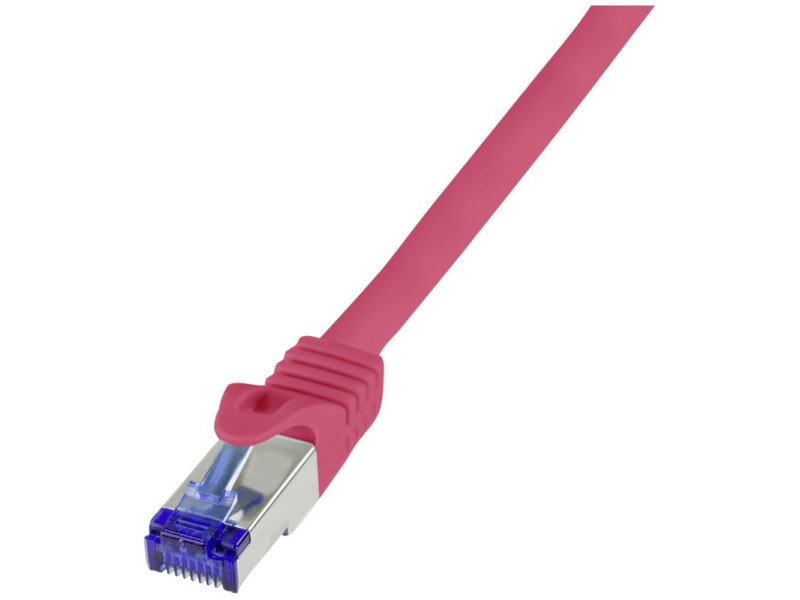 LogiLink Câble patch Ultraflex, Cat.6A, S/FTP, 15 m, rouge