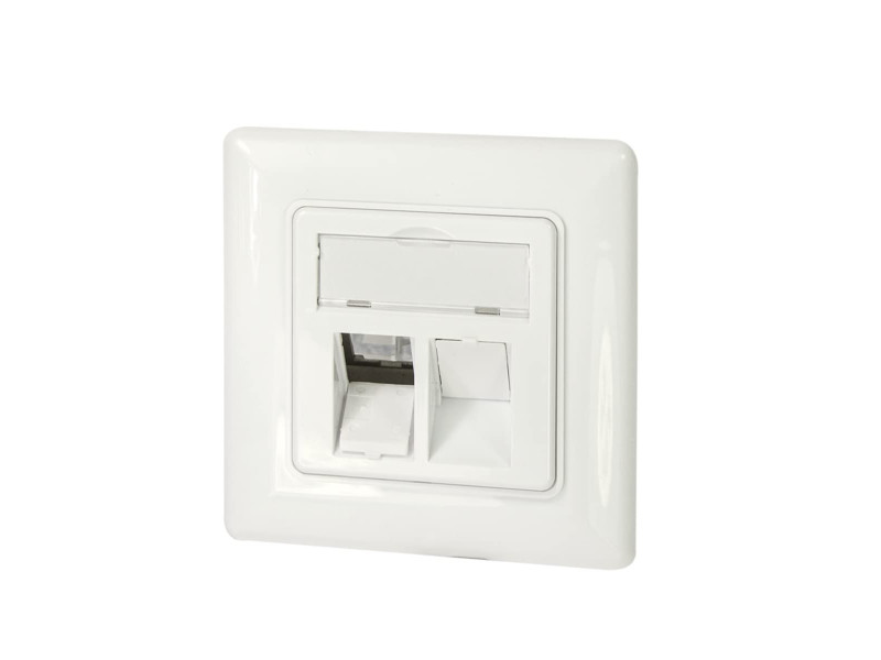 LogiLink Boîtier d'encastrement pour module keystone, blanc