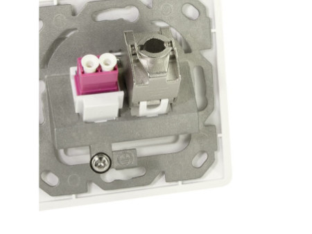 LogiLink Boîtier d'encastrement pour module keystone, blanc
