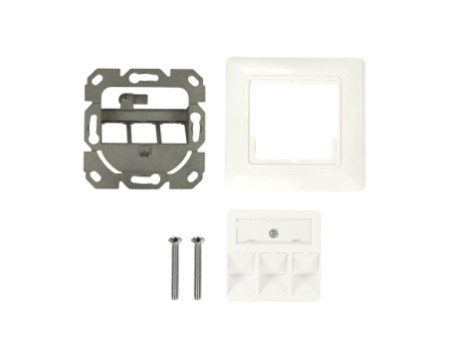 LogiLink Boîtier d'encastrement pour module keystone, blanc