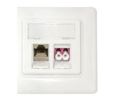 LogiLink Boîtier d'encastrement pour module keystone, blanc