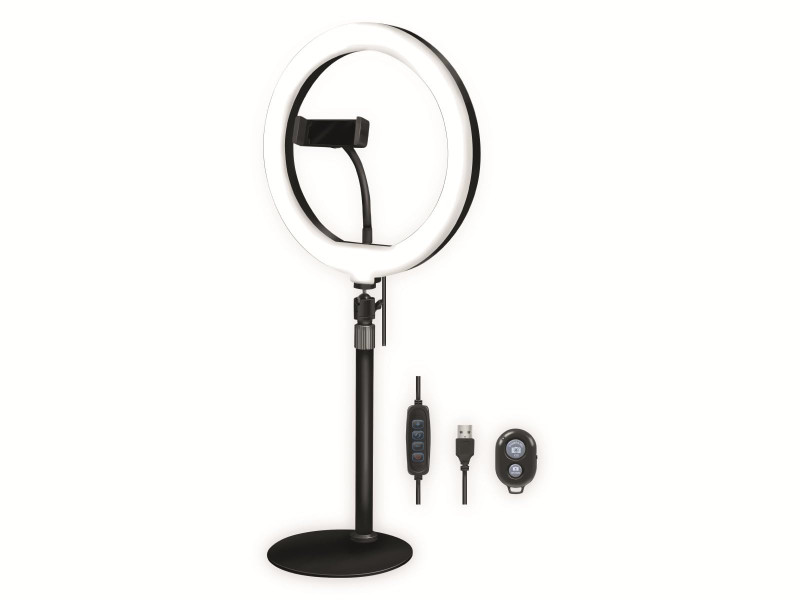 LogiLink Ring light avec trépied pour smartphone