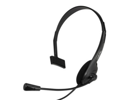 LogiLink Casque mono, avec microphone, prise jack 3,5 mm