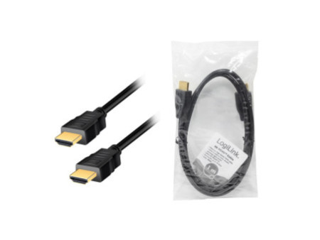 LogiLink Câble HDMI 2.0, fiche mâle A - mâle A, 1,0 m