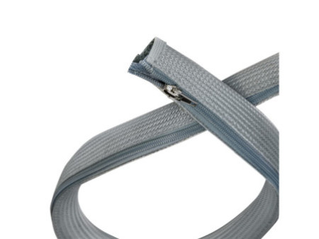 LogiLink Gaine pour câble avec fermeture zip, 1,0 m, gris